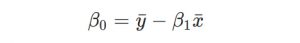 فرمول بتا صفر در رگرسیون خطی ساده