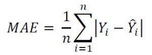 فرمول خطای میانگین قدر مطلق